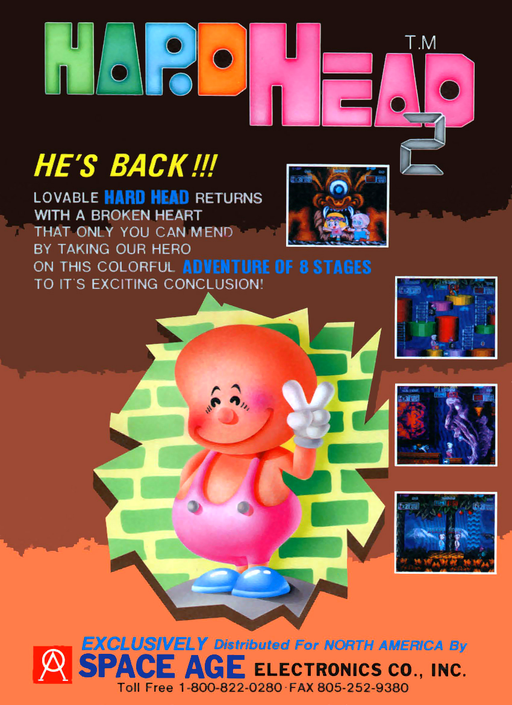Hard Head 2 (v2.0, Music Program v2.0) Arcade Game Cover